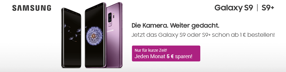Jetzt das Galaxy S9 vorbestellen