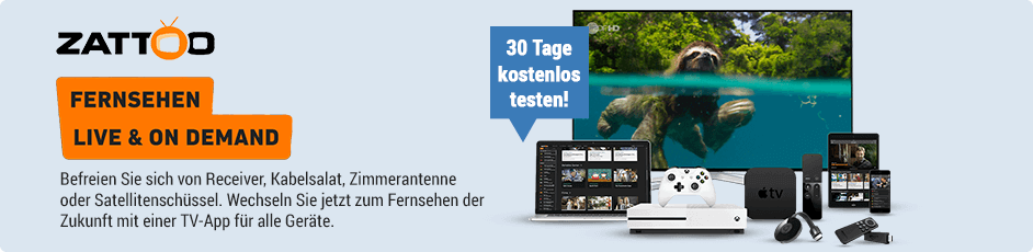 Zattoo - Fernsehen live & on demand