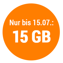 Nur bis 15.07.: 15 GB