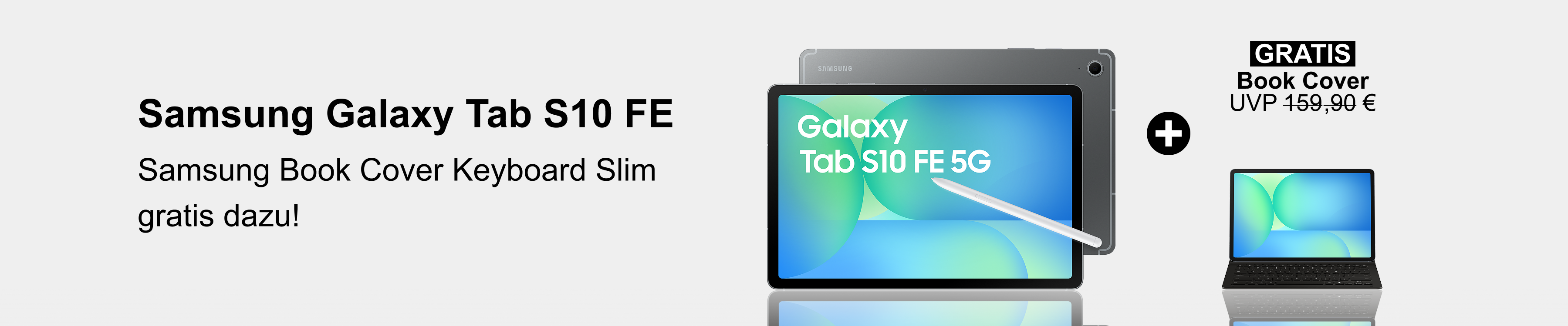 Samsung Galaxy Tab S10 FE & Samsung Book Cover Keyboard Slim