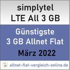 simplytel 3 GB Allnet Flat - allnet-flat-vergleich-online.de