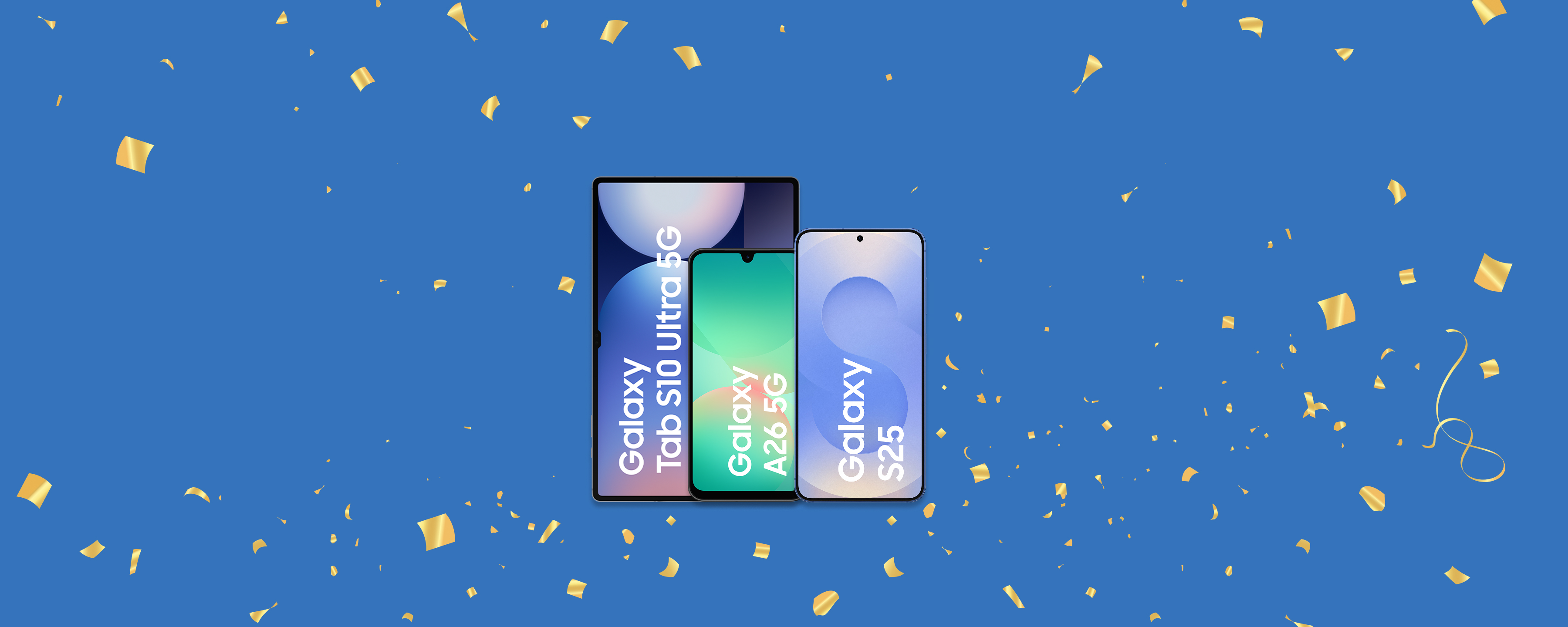 Samsung Geräte mit Konfetti