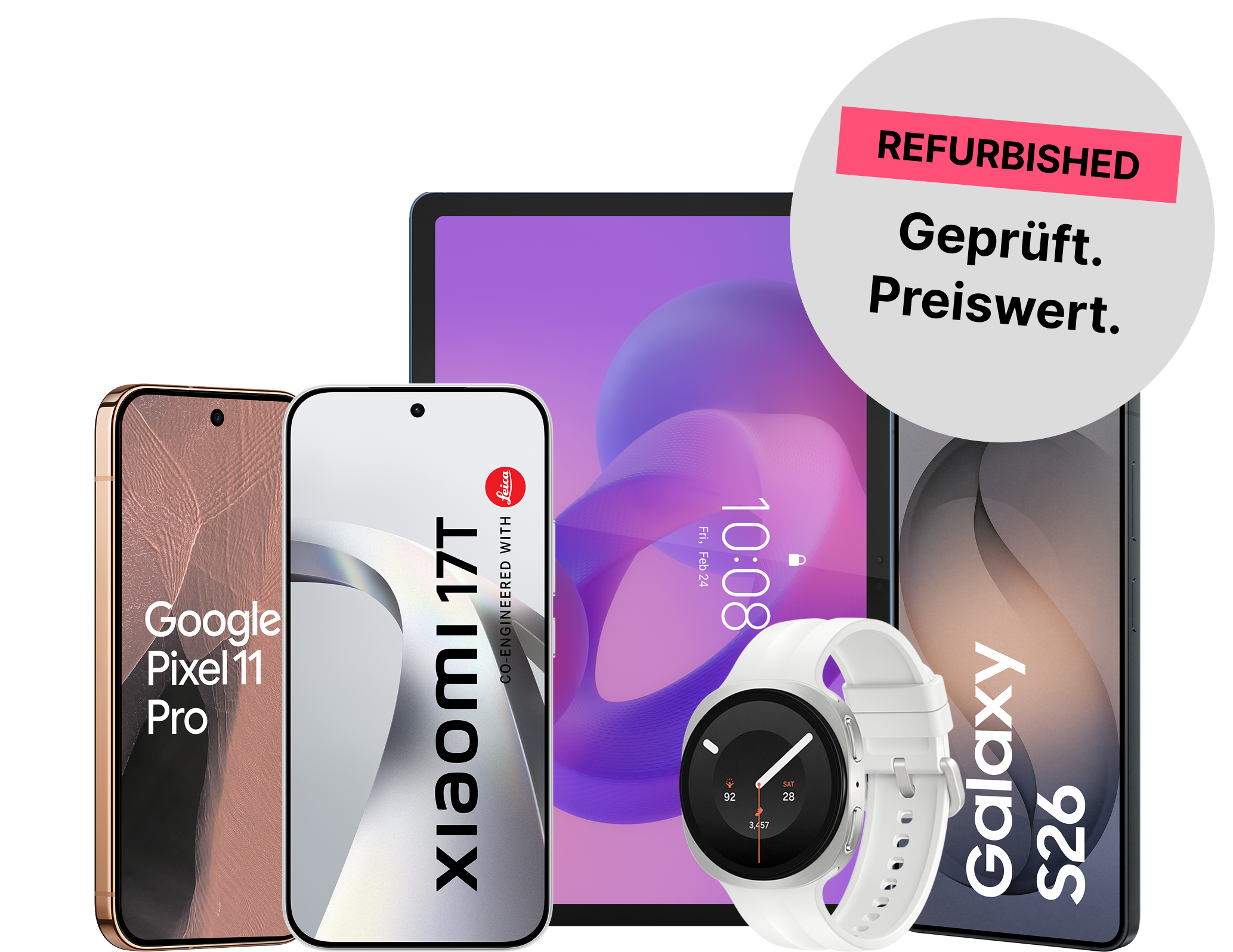 Jetzt eine große Auswahl an refurbished Handys und Tablets günstiger bei simplytel kaufen