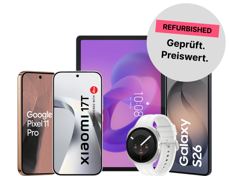 Jetzt eine große Auswahl an refurbished Handys und Tablets günstiger bei simplytel kaufen