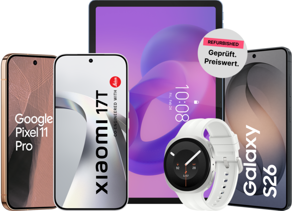 Jetzt eine große Auswahl an refurbished Handys und Tablets günstiger bei simplytel kaufen